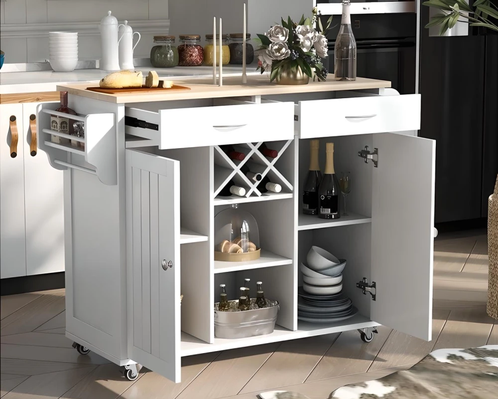 kitchen utility carts with wheels